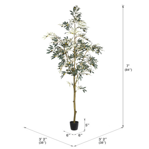 Vickerman 7' Artificial Potted Olive Tree. & Reviews Wayfair